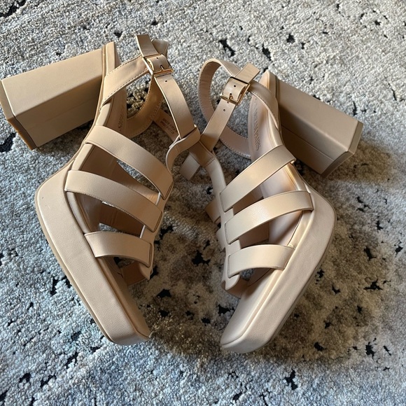 Dreampairs Square toe Chunky Heel Sandals - Picture 5 of 15